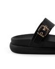 Sandalias Negro Mujer Hebillas Confort Tendencia Moda Casual 4870024
