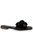 Sandalia Negro Nudo Tira Ancha Moda Mujer Casual Verano Elegante 1220359