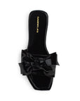 Sandalia Negro Nudo Tira Ancha Moda Mujer Casual Verano Elegante 1220359