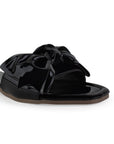 Sandalia Negro Nudo Tira Ancha Moda Mujer Casual Verano Elegante 1220359