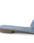 Sandalia Azul Nudo Tira Ancha Moda Mujer Casual Verano Elegante 1220360