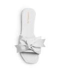 Sandalia Blanco Nudo Tira Ancha Moda Mujer Casual Verano Elegante 1220363
