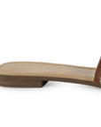 Sandalia Cafe Mujer Moda Slide Hebilla Decorativa Estilo Casual 4170009