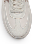 Tenis Beige Rosa Dama Casual Plataforma Moda Cordones Urbano Sneaker Mujer 4370175