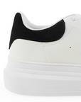 Tenis Blanco Negro Casual Blanco Plataforma Para Dama Moda 4370032