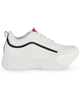 Tenis Blanco Casual Urbano Agujeta Redonda Mujer Moda 4370046
