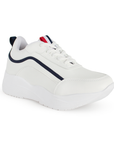 Tenis Blanco Casual Urbano Agujeta Redonda Mujer Moda 4370046