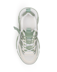 Tenis Verde Dama Plataforma Chunky Cordones Comodo Urbano Moda 3201310