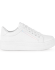 Tenis Blanco Casual Moda Urbano Dama Comodo Basico 4820016