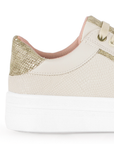 Tenis Beige Casual Moda Urbano Dama Comodo Basico 4820020