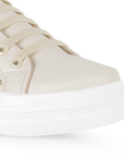 Tenis Beige Casual Moda Urbano Dama Comodo Basico 4820020
