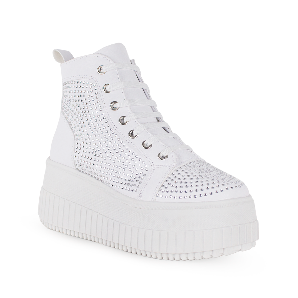 Zapatos Tenis Bota Alta Para Mujer Moda Tenis Blanco Mujer Bota