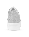 Tenis Plata Brillos Dama Urbano Plataforma Moda Agujeta Sneakers Mujer 4820043