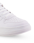 Tenis Blanco Plata Dama Casual Modernos Ajuste Agujeta Sneakers Mujer 4820047