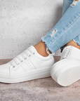 Tenis Blanco Casual Dama Moda Plataforma Mujer Urbano 4820005