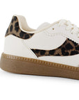 Tenis Beige Cafe Negro Casual Moderno Mujer Suela Comoda Agujetas 4490101