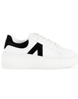 Tenis Blanco Negro Dama Plataforma Alta Sneakers Urbano Casual Moda Comodo 4490082