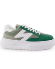 Tenis Verde Dama Casual Urbano Moda Sneakers Comodo Mujer 4490085