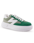 Tenis Verde Dama Casual Urbano Moda Sneakers Comodo Mujer 4490085