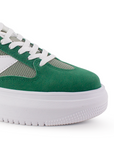 Tenis Verde Dama Casual Urbano Moda Sneakers Comodo Mujer 4490085