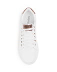Tenis Blanco Oro Rosa Blanco Plataforma Casual Para Mujer 3402228