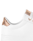 Tenis Blanco Oro Rosa Blanco Plataforma Casual Para Mujer 3402228
