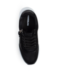 Tenis Negro Mujer Urbano Casual Cierre Moderno Plataforma Confortable 3402720