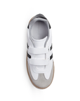 Tenis Blanco Negro Gris Dama Casual Doble Velcro Comodo Plataforma Moda Mujer 3402722