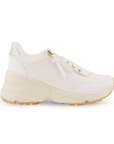 Tenis Beige Mujer Urbano Casual Cierre Moderno Plataforma Confortable 3402807