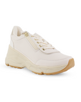 Tenis Beige Mujer Urbano Casual Cierre Moderno Plataforma Confortable 3402807