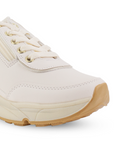 Tenis Beige Mujer Urbano Casual Cierre Moderno Plataforma Confortable 3402807