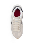 Tenis Beige Negro Mujer Casual Moda Comodo Sneakers Urbano Dama 3402810
