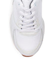 Tenis Blanco Mujer Plataforma Confort Casual Agujetas Moderno Urbano 3402817