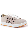 Tenis Beige Cafe Dama Casual Urbano Comodo Sneakers Moda Mujer 3402829