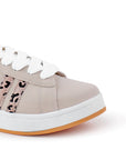 Tenis Beige Cafe Dama Casual Urbano Comodo Sneakers Moda Mujer 3402829