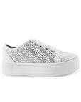 Tenis Blanco Mujer Pedreria Sneakers Moda Dama Brillos Casual3402840
