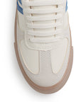 Tenis Beige Azul Dama Casual Moda Urbano Agujeta Comodo Plataforma 3402957