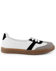 Tenis Blanco Negro Gris Dama Casual Moda Con Diseño Ligero Comodo Mujer Piso 3402959