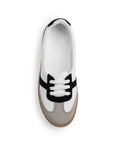 Tenis Blanco Negro Gris Dama Casual Moda Con Diseño Ligero Comodo Mujer Piso 3402959