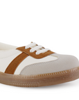 Tenis Beige Cafe Dama Casual Moda Con Diseño Ligero Comodo Mujer Piso 3402960