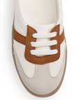 Tenis Beige Cafe Dama Casual Moda Con Diseño Ligero Comodo Mujer Piso 3402960