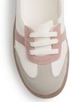 Tenis Beige Rosa Dama Casual Moda Con Diseño Ligero Comodo Mujer Piso 3402961