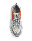 Tenis Blanco Beige Naranja Dama Moda Casual Plataforma Alta Estilo Urbano Confort 3402977