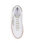 Tenis Blanco Beige Dama Casual Urbano Comodo Moda Mujer Agujeta 3280203