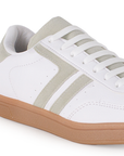 Tenis Blanco Beige Dama Casual Urbano Comodo Moda Mujer Agujeta 3280203