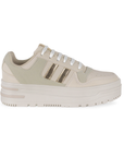 Tenis Beige Oro Dama Plataforma Alta Casual Moda Sneakers Comodo Urbano 3280204