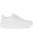 Tenis Blanco Dama Casual Piso Moda Comodo Agujeta Sneakers Mujer 3280206