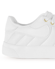 Tenis Blanco Dama Casual Piso Moda Comodo Agujeta Sneakers Mujer 3280206