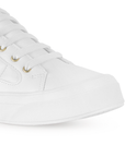 Tenis Blanco Dama Casual Piso Moda Comodo Agujeta Sneakers Mujer 3280206
