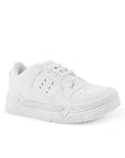 Tenis Blanco Mujer Plataforma Casual Moda Urbano Agujetas 3280209